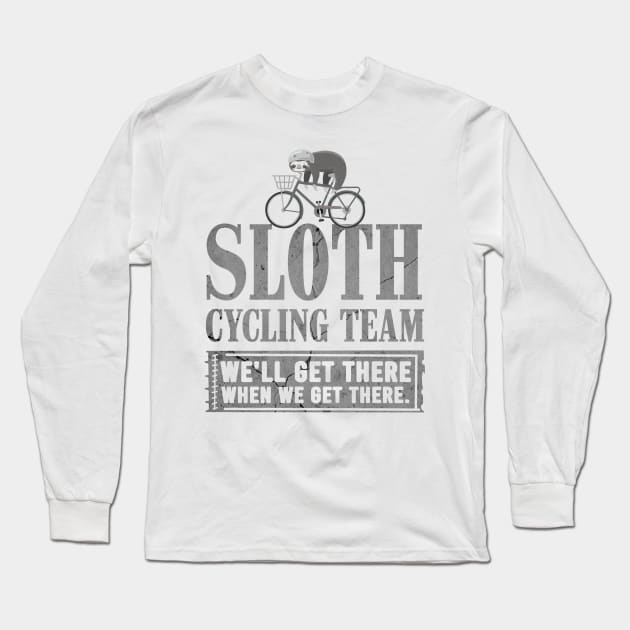 SLOTH CYCLING TEAM Long Sleeve T-Shirt by JohnetteMcdonnell